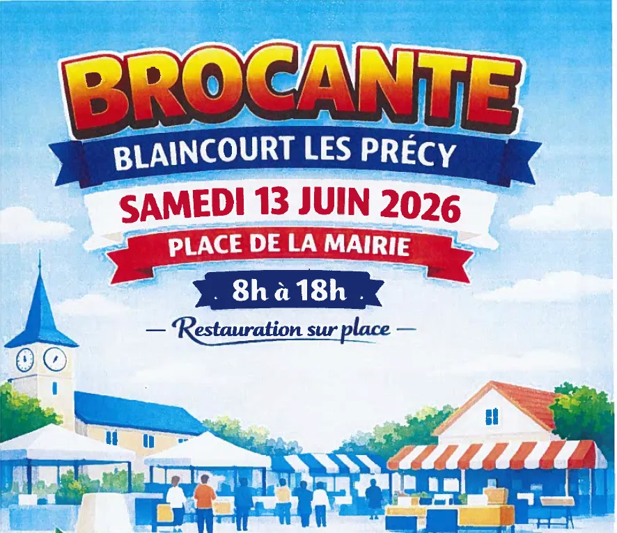 Lire la suite de l'actualité BROCANTE DU 13 JUIN 2026